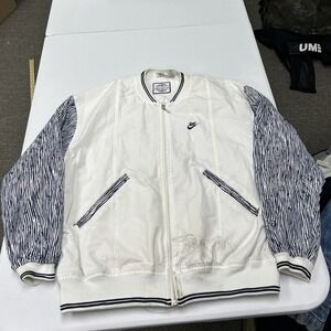 vintage 90s Nike Windbreaker Jacket woman M Striped Sleeve Vintage Full Zip